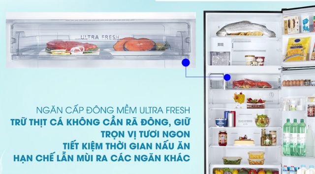 tủ lạnh toshiba inverter 608 lít GR-AG66VA(XK) Model2019. New100%