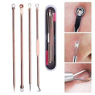 Bộ 4 nhíp nặn mụn hiệu quả