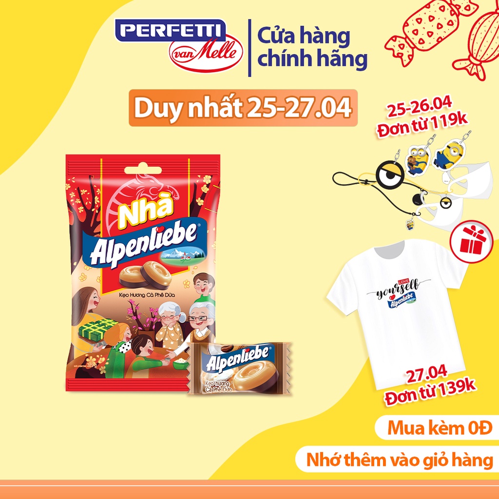 Kẹo Alpenliebe Hương Cà Phê Dừa - 329g