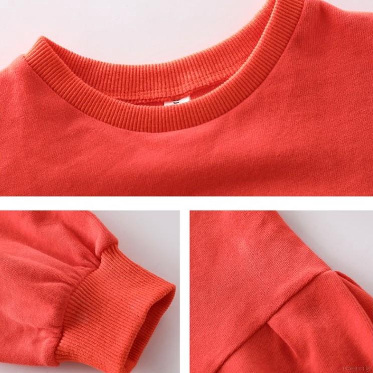 Đầm thun dài tay sọc ngang màu cầu vồng cho bé