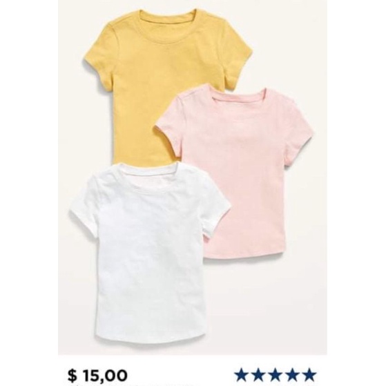 Áo phông trơn ngắn tay kids bé trai / bé gái, áo trẻ em 1-5 year satsunkid