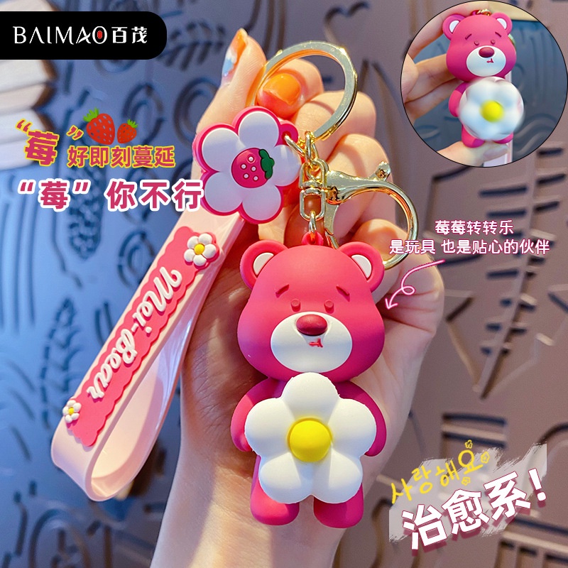 Móc Khóa Hình Quả Việt Quất Hoạt Hình Dễ Thương