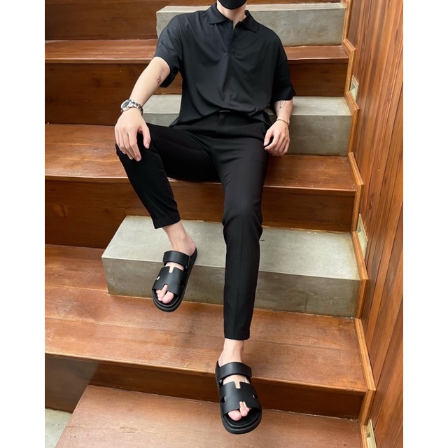 Áo thun cổ polo form basic