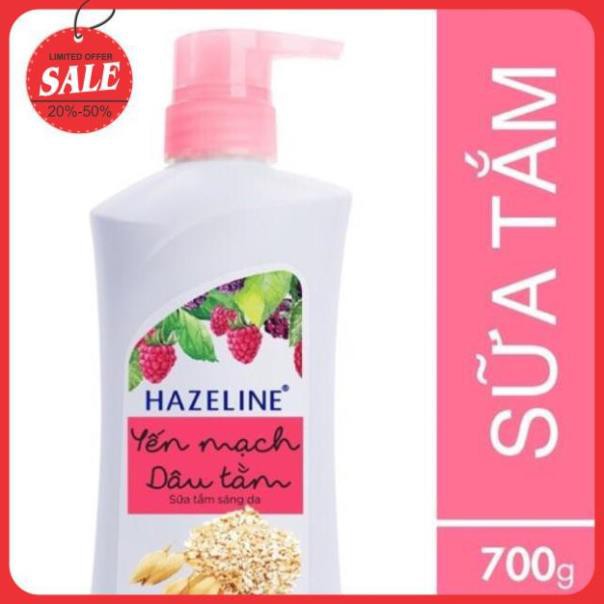 Sữa tắm Hazeline dâu tằm và hương matcha lựu đỏ chai