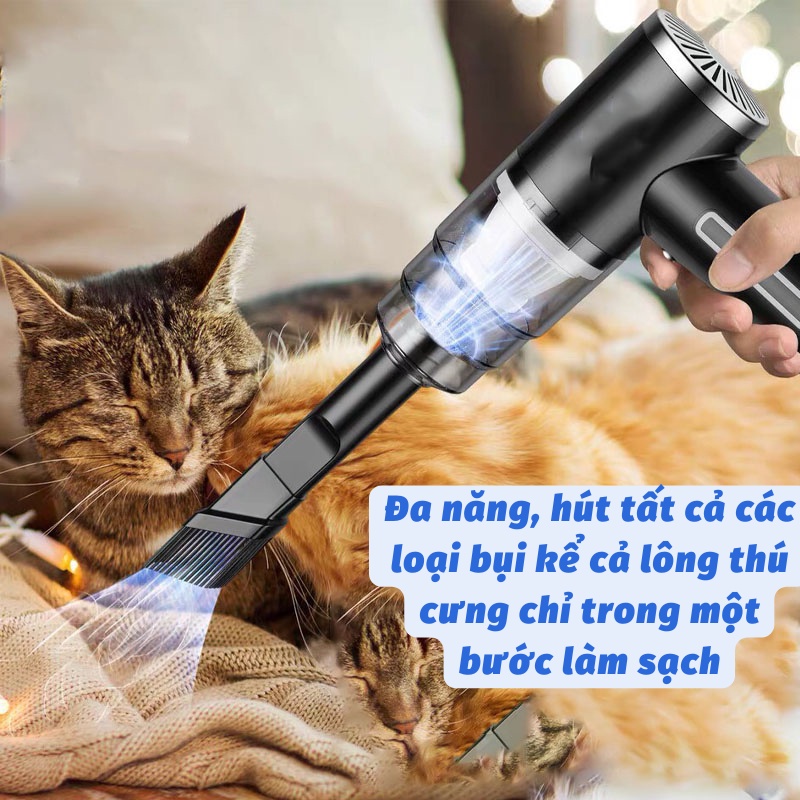 Máy Hút Bụi Ô Tô Cầm Tay Nhỏ Gọn Tiện Dụng Dễ Sử Dụng Denled.akio
