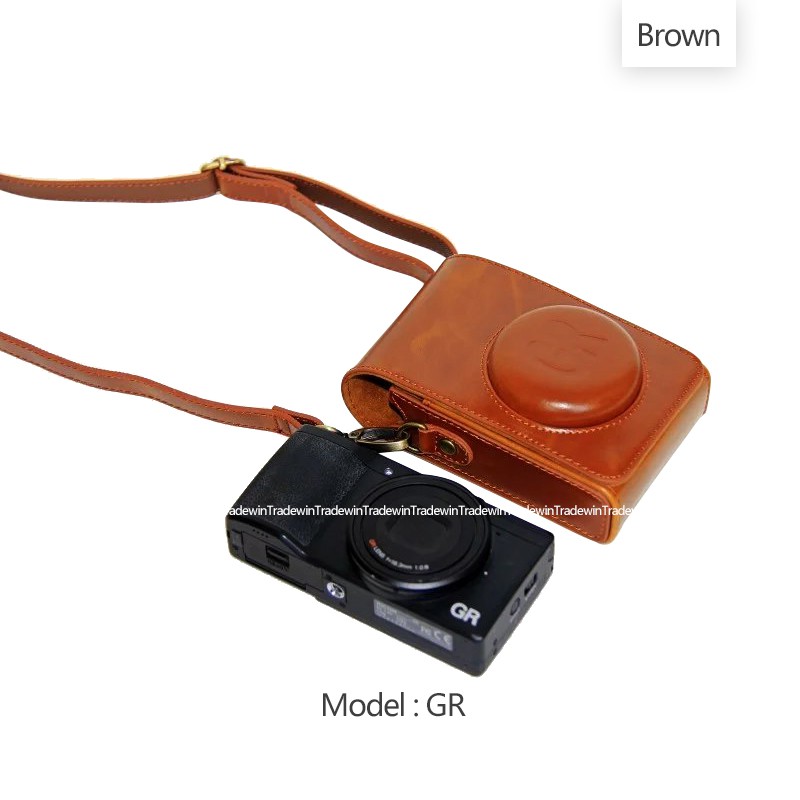 Bao Da Pu Đựng Máy Ảnh Ricoh GR3 GRiii GR Mark iii Kèm Dây Đeo Vai