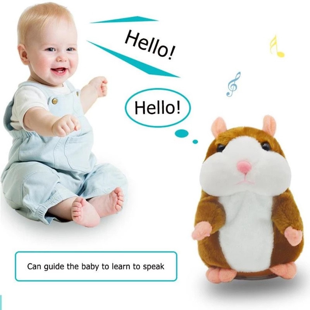 Chuột Hamster nhồi bông biết nói dễ thương 15cm