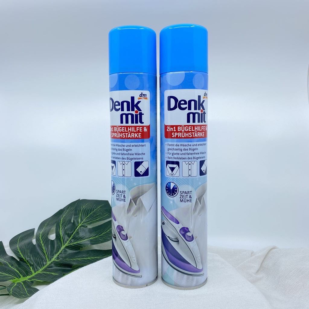 Bình xịt là phẳng quần áo Denkmit 500ml - Nhập khẩu Đức