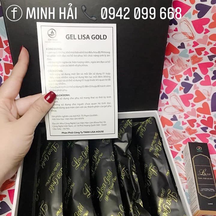 Gel phụ khoa LISA GOLD khít thơm hồng sạch vùng kín