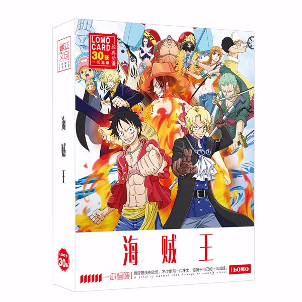 Lomo One piece stampede 30 tấm bộ ảnh, thẻ hình truyện tranh anime chibi quà tặng độc đáo