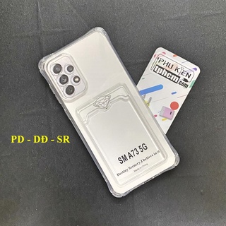 Ốp Lưng Samsung A73 5G Dẻo Trong Chống Sốc Đựng Card