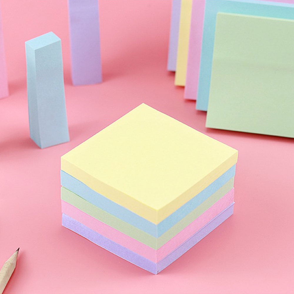 100Sheets Morandi Ghi chú dính Miếng đệm Bài đăng Văn phòng phẩm Giấy dán đã đăng Nó Ghi nhớ Máy tính xách tay Máy tính xách tay Máy tính xách tay Phụ kiện văn phòng trường học