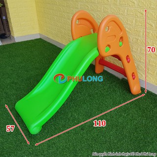 Cầu tuột trẻ em, đồ chơi cầu trượt nhựa giá rẻ cho bé PL0601(Màu xanh lá, cam)