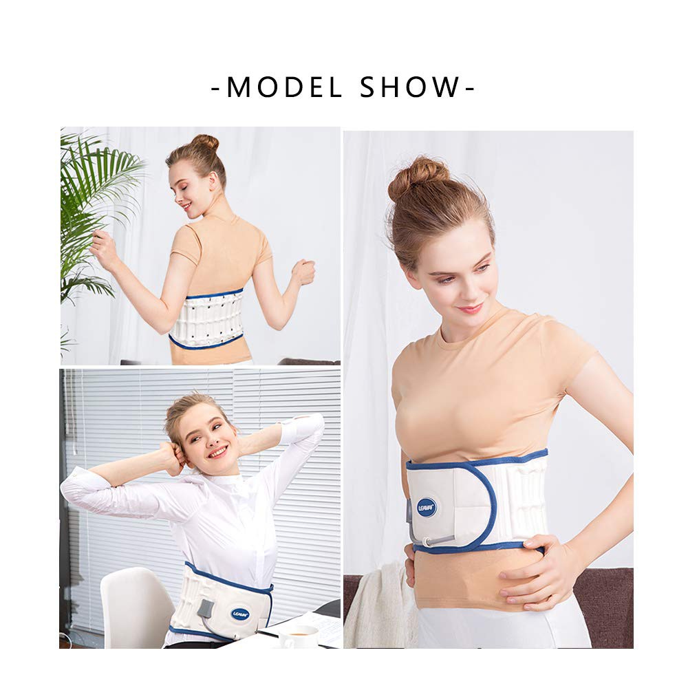 Đai hơi lưng LEAMAI Y01 nâng đỡ giảm sức ép vùng lưng, kéo giãn cột sống lung [Halongsky]