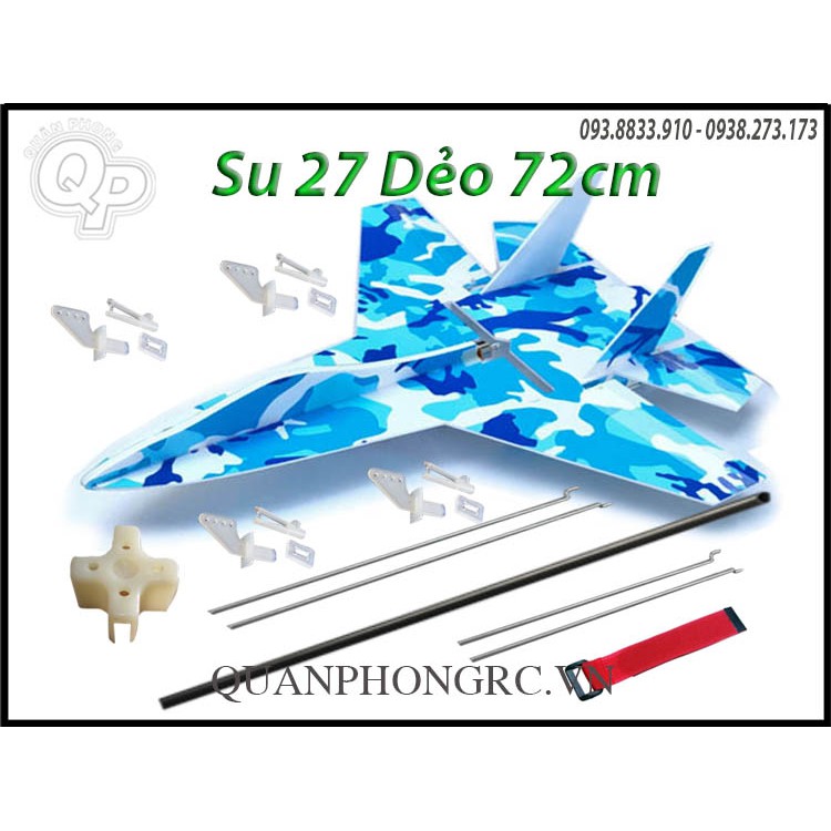 Combo Kit / Kit Su 27 sơn MMP dẻo size 72cm (Dẻo Va Đập Tốt)