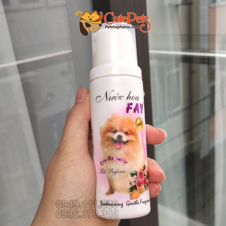 Nước hoa cho chó mèo Fay 100ml - Phụ kiện thú cưng Hà Nội