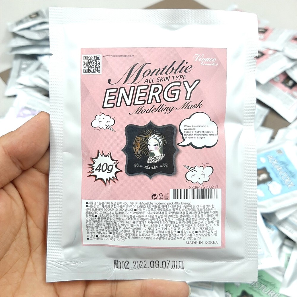 Bột mặt nạ thạch dẻo Montblie Modelling Mask 40g chuyên dùng cho Spa Hàn Quốc ( có Bill ) | BigBuy360 - bigbuy360.vn