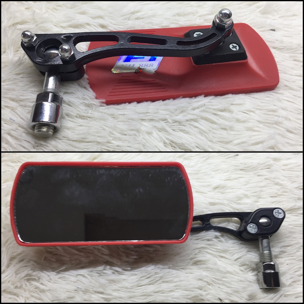 Gương xe máy hình chữ nhật, gương nhỏ chiếu hậu dùng cho mọi loại xe