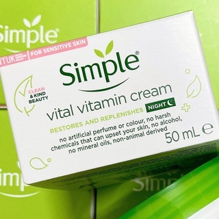 Kem Dưỡng Ban Ngày Simple Vital Vitamin Day Cream Dưỡng Ẩm & Bảo Vệ