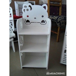 KỆ GỖ MÈO KITTY 3 TẦNG - TRẮNG