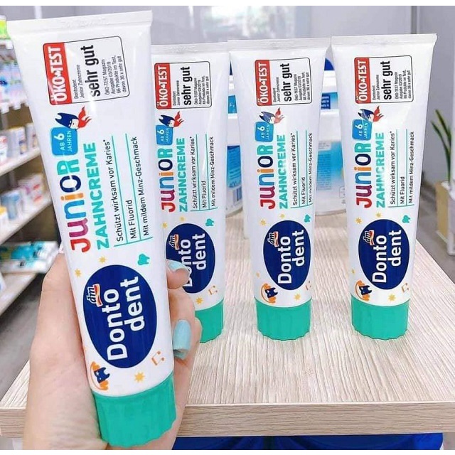 Kem đánh răng Dontodent Junior Đức 100ml cho trẻ từ 6 tuổi