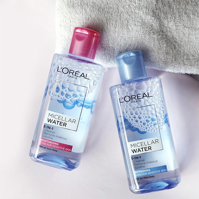 Nước tẩy trang cho mọi loại da L'Oreal Paris 3-in-1 Micellar Water 400ml EFFESKIN