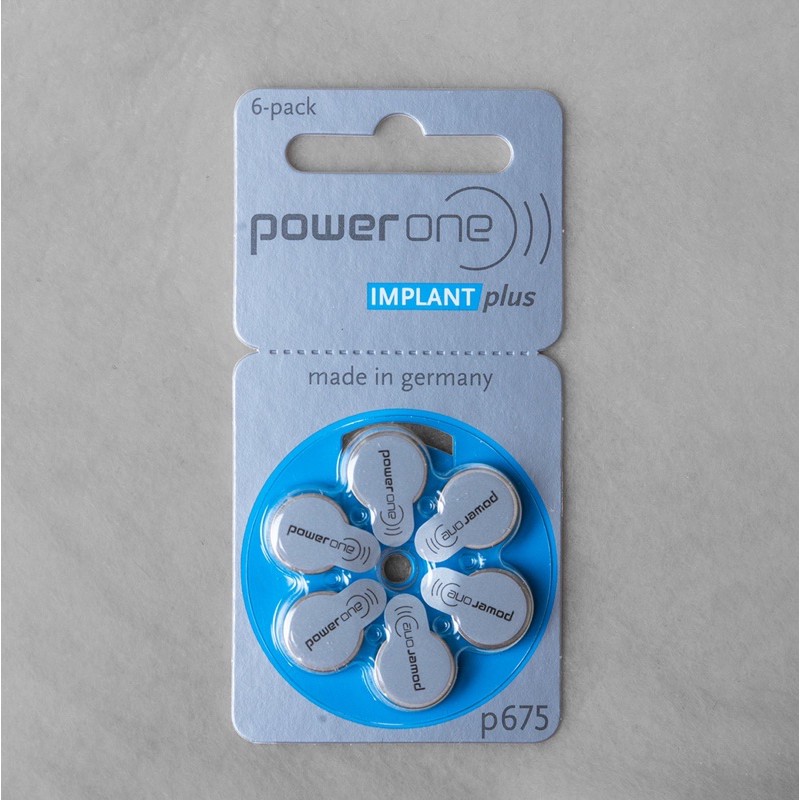 Pin PowerOne 675 dành cho máy Điện cực ốc tai