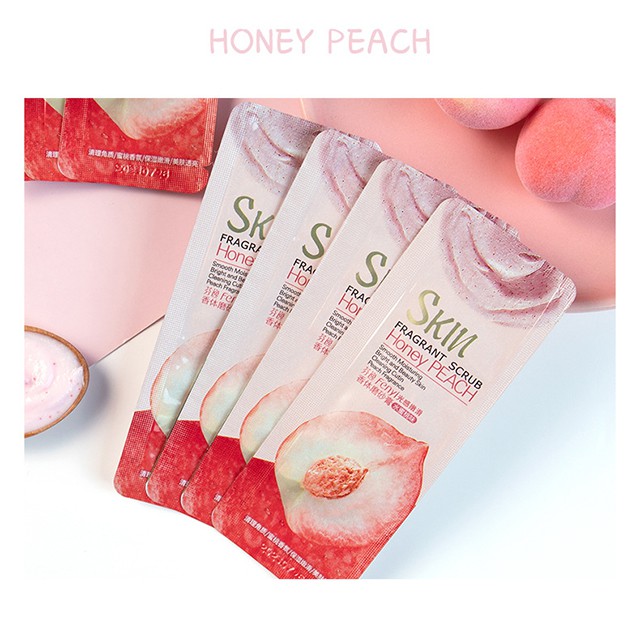 Gel Tẩy Tế Bào Chết Tinh Chất Đào Fenyi Skin Honey Peach Gói Nhỏ Tiện Dụng 3g