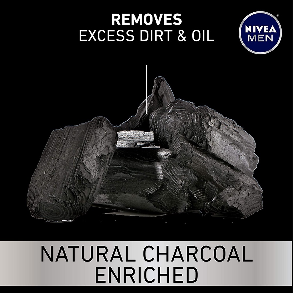 Gel cạo râu sạch sâu chứa than hoạt tính NIVEA Men DEEP Clean Shaving Gel With Natural Charcoal 198g (Mỹ)