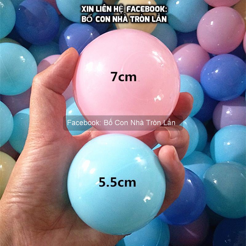 Bóng Hola Hàn Quốc nhựa HDPE an toàn cho bé - Bóng cao cấp không mùi - Bóng Nhựa Holla Nhập Khẩu 5cm - Mix đủ mầu 5.5 cm