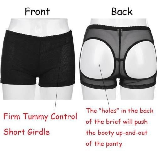 Ღ𝓂ℰWomen Butt Lifter Shaper Tummy Control Panties Buttocks Open Instan Boyshorts