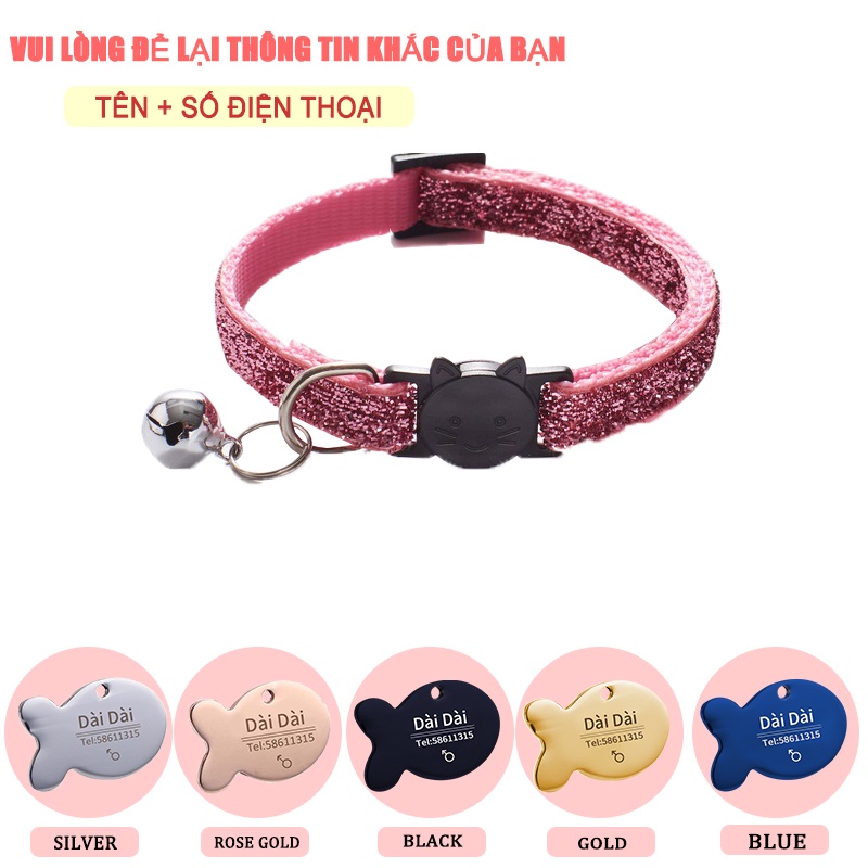Khắc miễn phí Chống lạc thú cưng Mèo / Cổ áo cho chó Tags Cá hình dạng tên ID Thẻ Vật liệu thép không gỉ cho chó / mèo