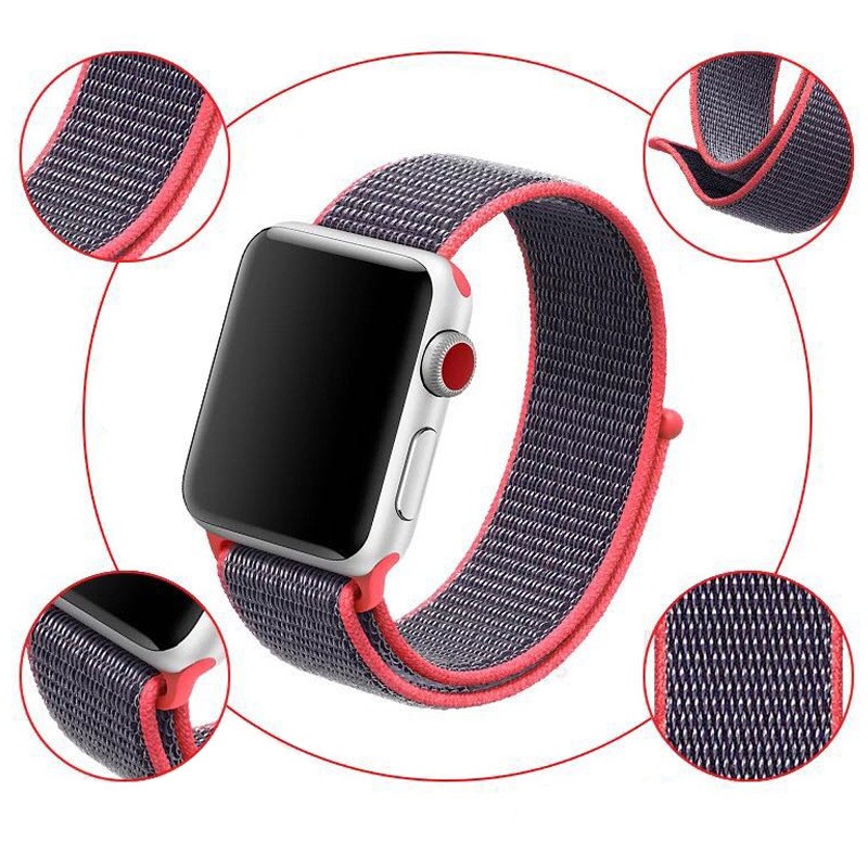 Dây Nylon Apple Watch chất liệu cao cấp - Phù hợp Series 6/5/4/3/2/1/SE, ôm tay dành cho đồng hồ thông minh