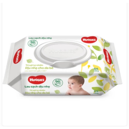 Khăn ướt Huggies gói 64 miếng