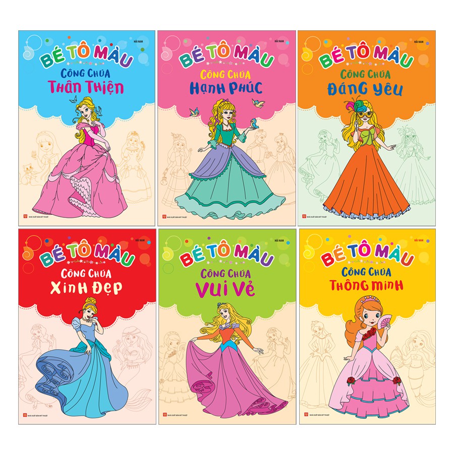 Sách - Bé Tô Màu Công Chúa - Bộ 6 Cuốn, Lẻ Tùy Chọn