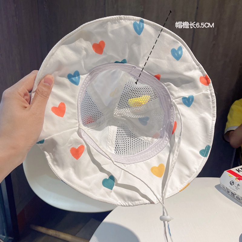 Nón Tai Bèo Phối Lưới Thoáng Khí Dễ Thương Thời Trang Mùa Hè Cho Bé Gái