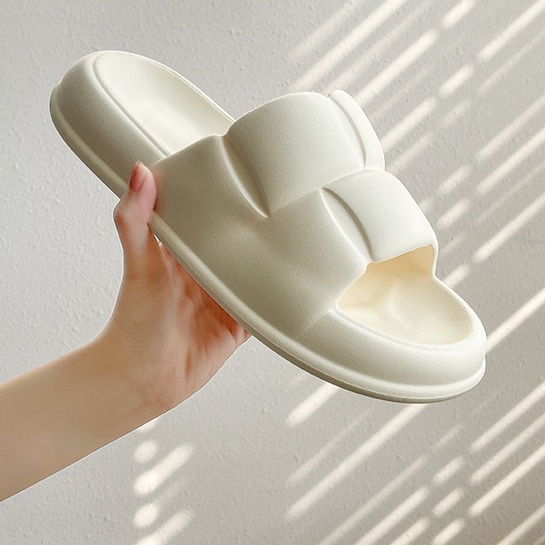 Dép quai ngang, dép bánh mỳ CHAO quai trơn siêu hot- 2 màu đen trắng- size kép 36-41 D38