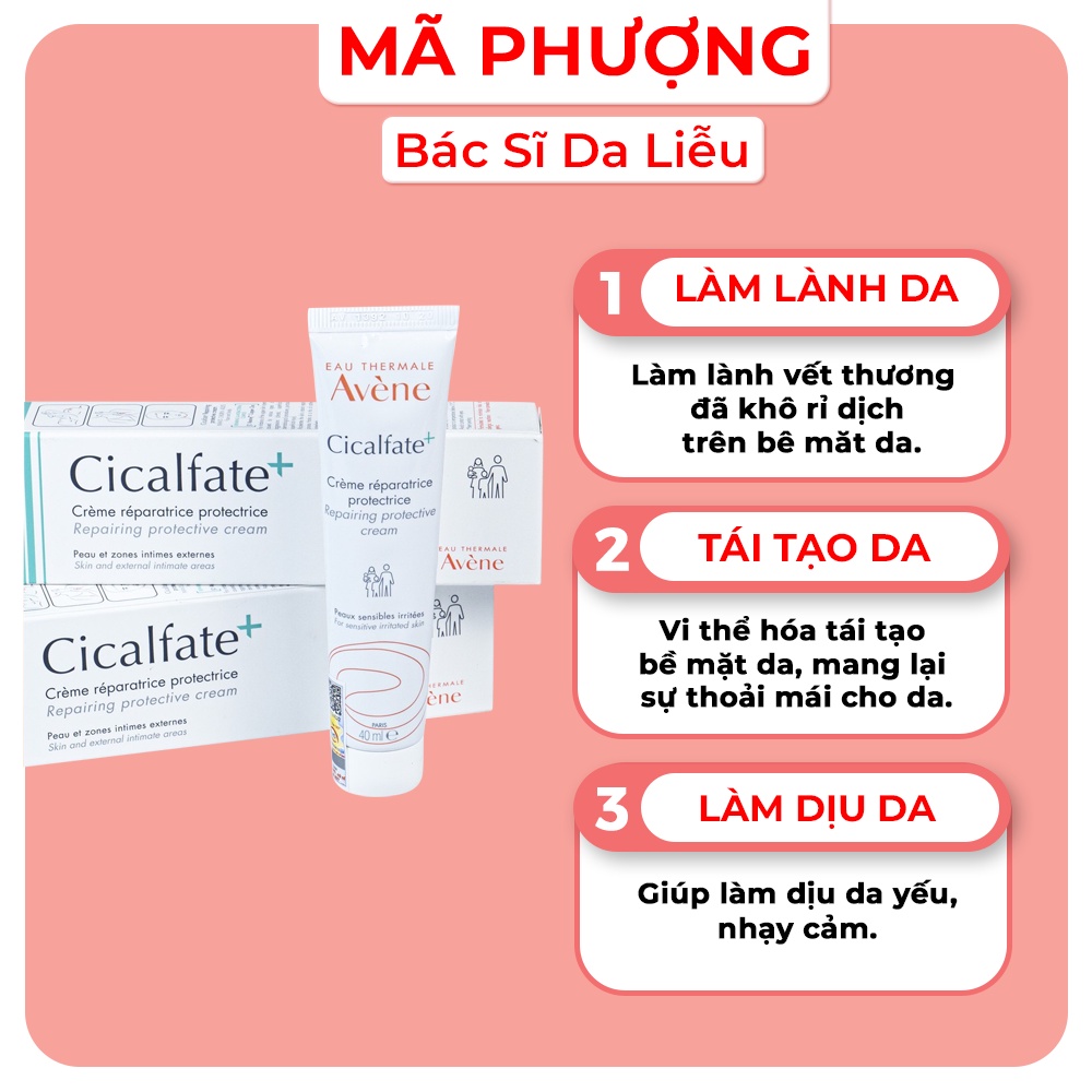 Kem Liền Sẹo, Làm Lành Da Avene Cicalfate Repair Cream 40ml - Dr.Phượng