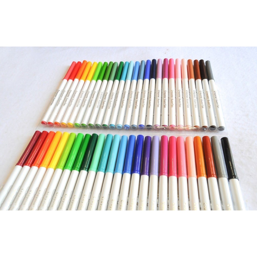 Bộ 50 cây bút lông màu 2 đầu, tẩy rửa được Crayola Super Tips Washable Markers