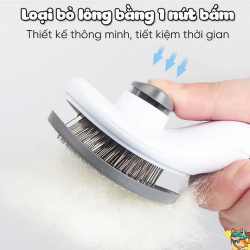 LƯỢC CHẢI LÔNG CHO CHÓ MÈO CHÍNH HÃNG SIÊU TIỆN LỢi
