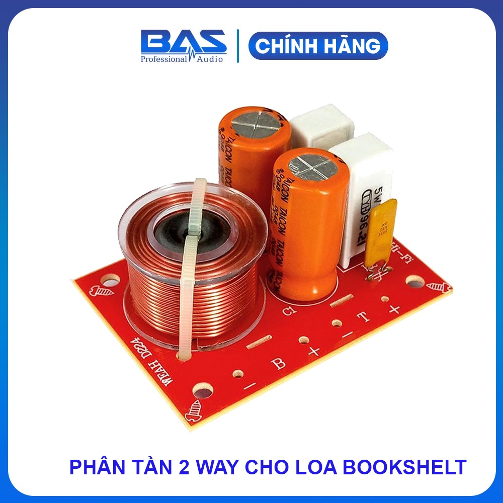 Bảng mạch lọc chia tần số âm thanh 2 chiều 80W chất lượng Hi-Fi, phân tần 2 Way cho loa bookshelf