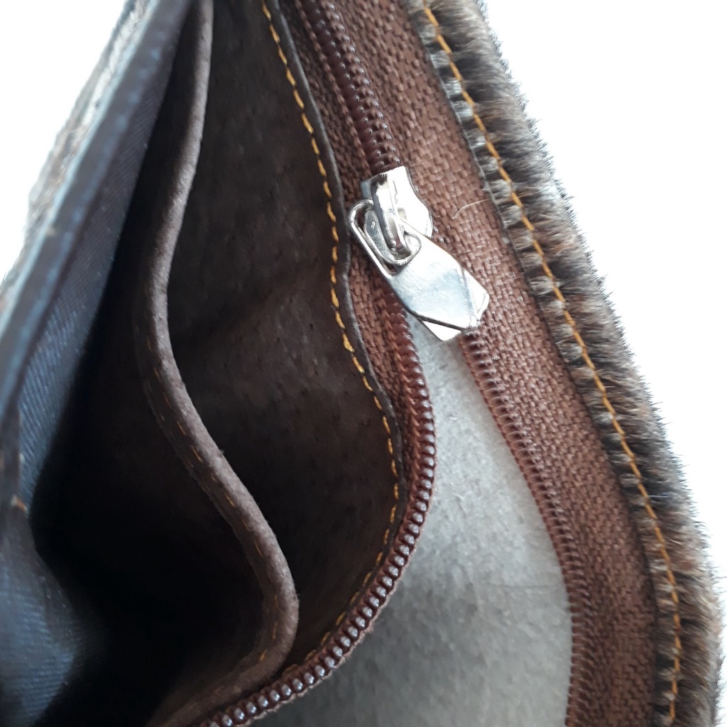 Ví Nam Đứng Da Bò Thật Nguyên Lông Đẹp Độc Lạ HKT Shop VN357