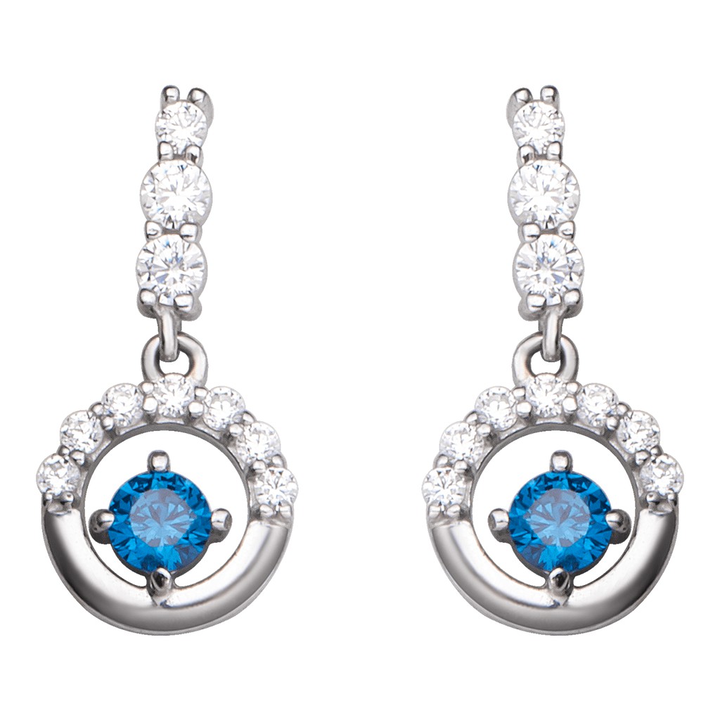 Bông tai Bạc đính đá Sythentic PNJSilver ZTXMK000004