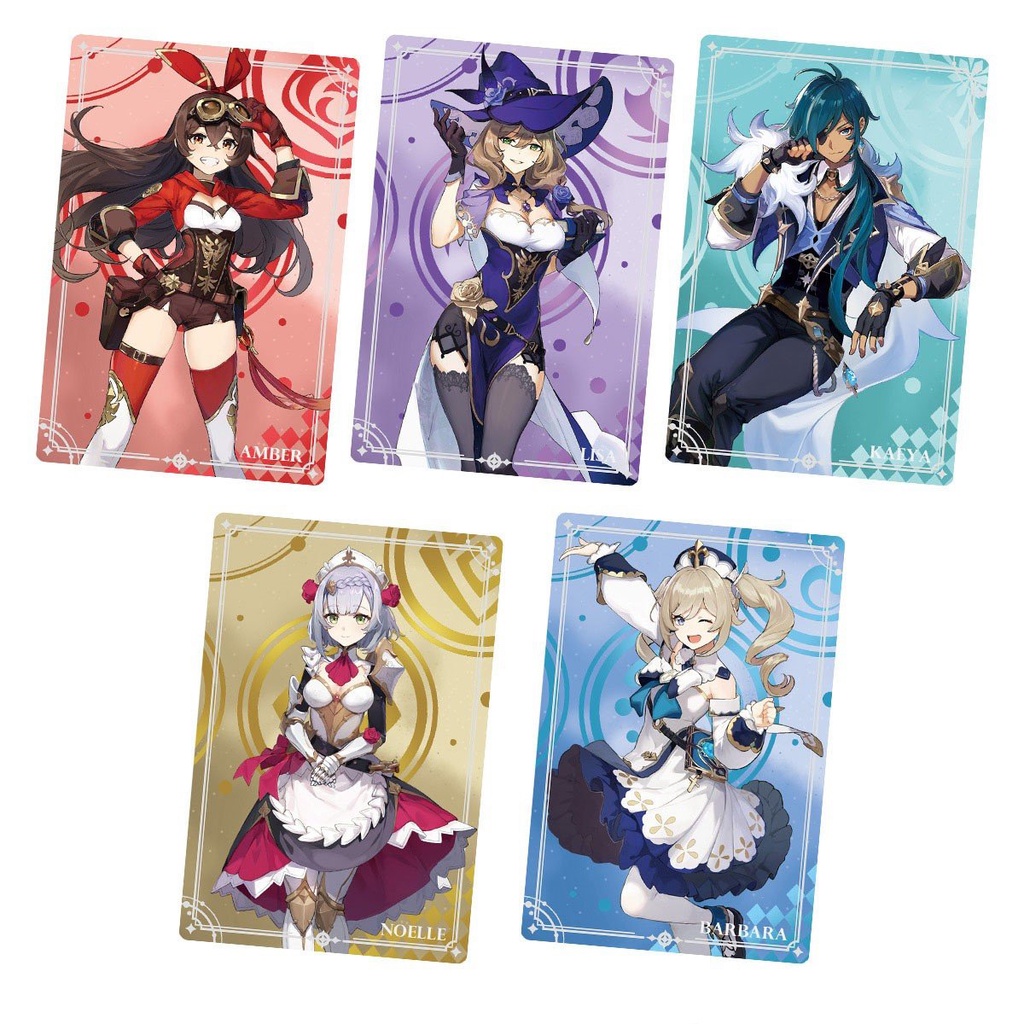 Card bo góc in hình NHÂN VẬT game GENSHIN IMPACT ảnh thẻ bo viền 5*8cm