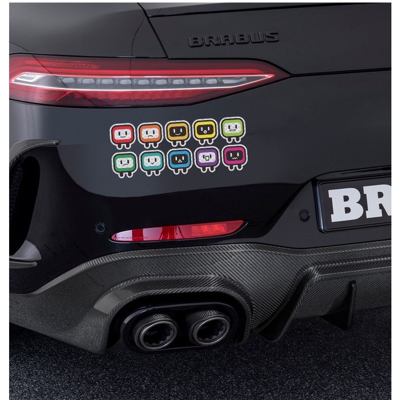 Miếng Dán Phản Quang 3M Họa Tiết Hoạt Hình Dễ Thương Trang Trí Thân Xe Mô Tô / Nón Bảo Hiểm YAMAHA