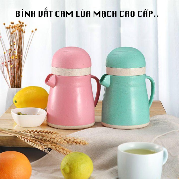 BÌNH VẮT CAM LÚA MẠCH CÓ TAY CẦM - br00434