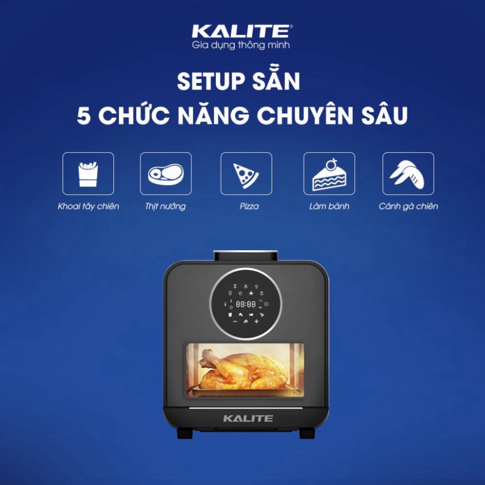 Nồi Chiên Hơi Nước Kalite Steam Star (15L - Hấp Chiên) - Bảo Hành Chính Hãng 2 Năm