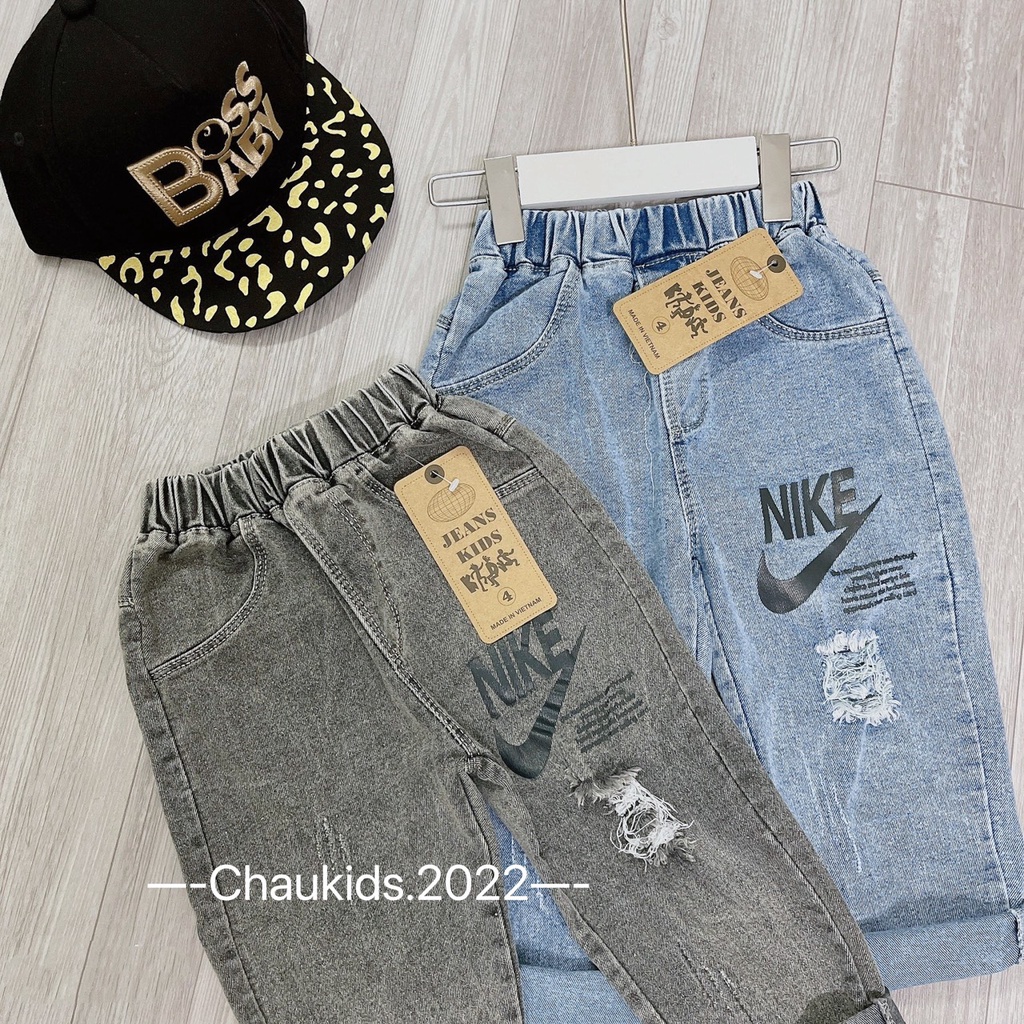 SALE QUẦN JEAN DÀI CHO BÉ TRAI CAO CẤP SIZE 18-30KG(JEAN DT)