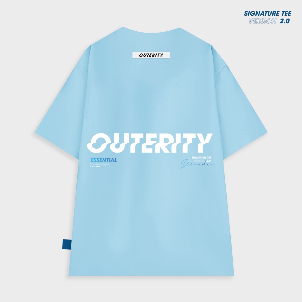 Áo thun Outerity Signature Sky Blue ver2.0 ORP136