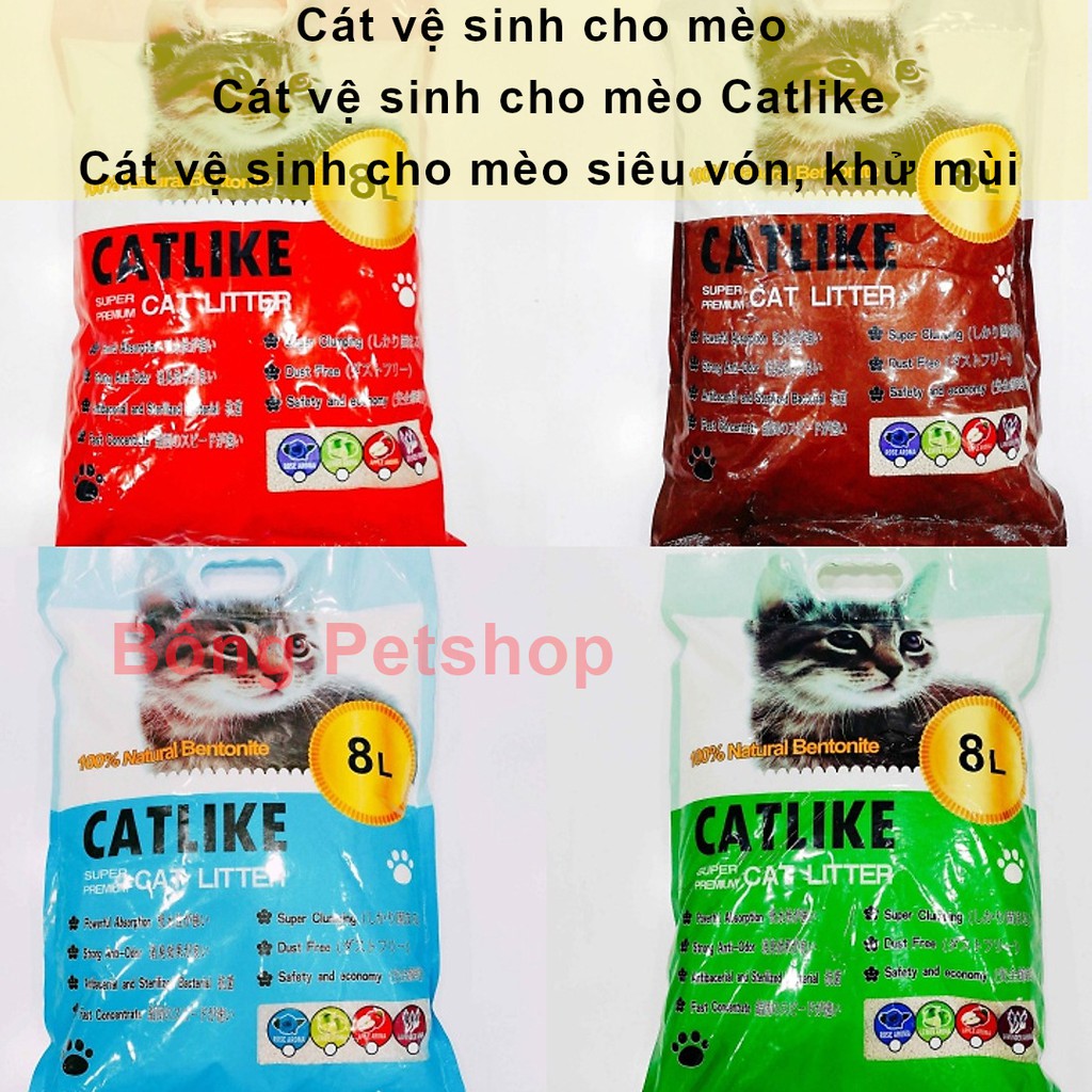 Cát vệ sinh cho mèo - Cát mèo Catlike - Cát vệ sinh cho mèo siêu vón, khử mùi